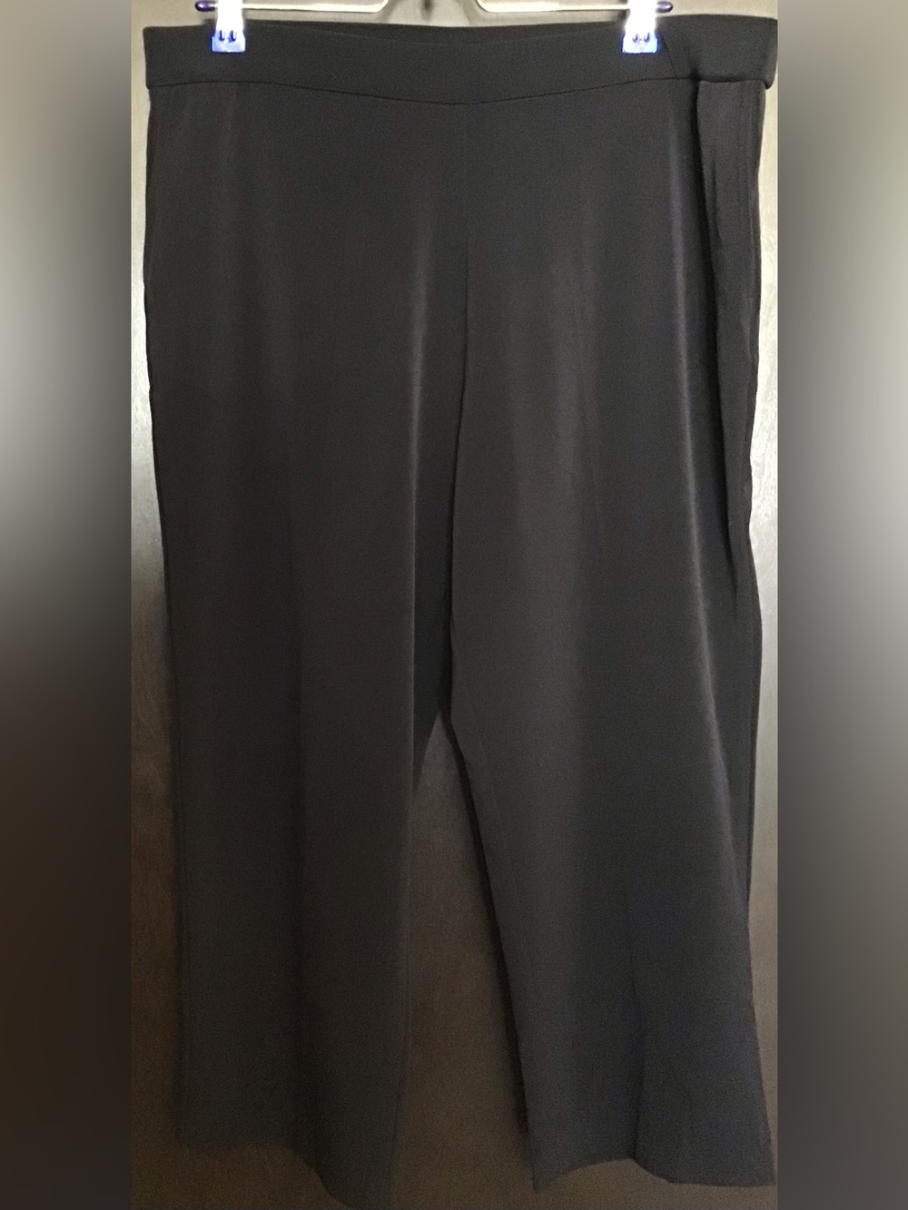 Susan Graver Black Cropped Ankle Dress Pants